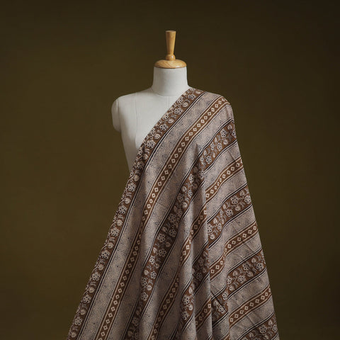 Natural dyed pure cotton hand block bagh print fabric 14