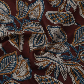 Natural dyed pure mul cotton hand block kalamkari bagru