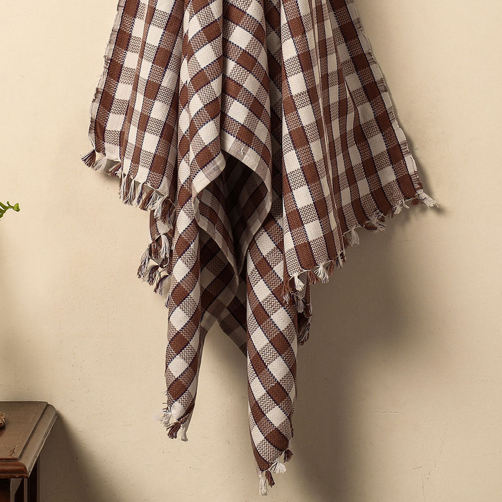 Brown - Nidubrolu Handloom Cotton Bath Towel