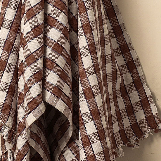 Brown - Nidubrolu Handloom Cotton Bath Towel