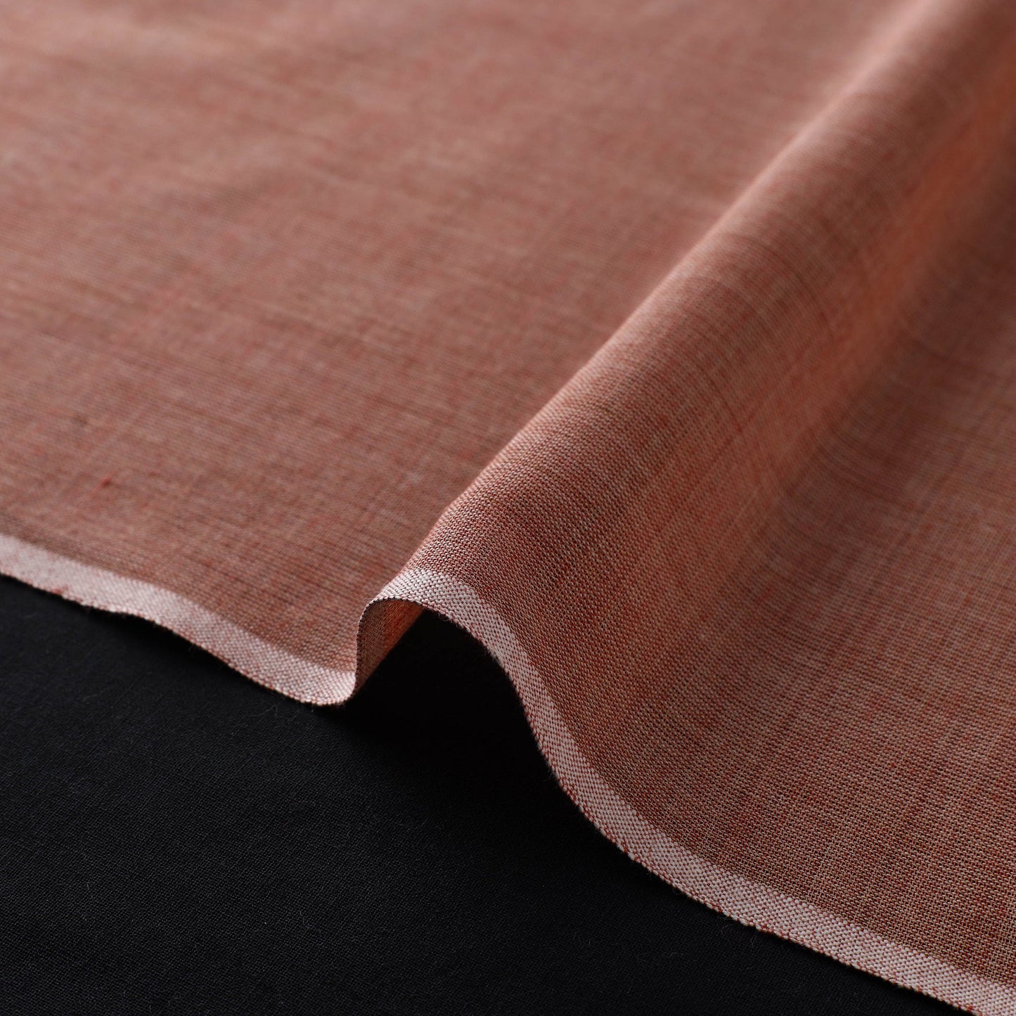  Brown Organic Cotton Madder Pomegranate Handloom Fabric