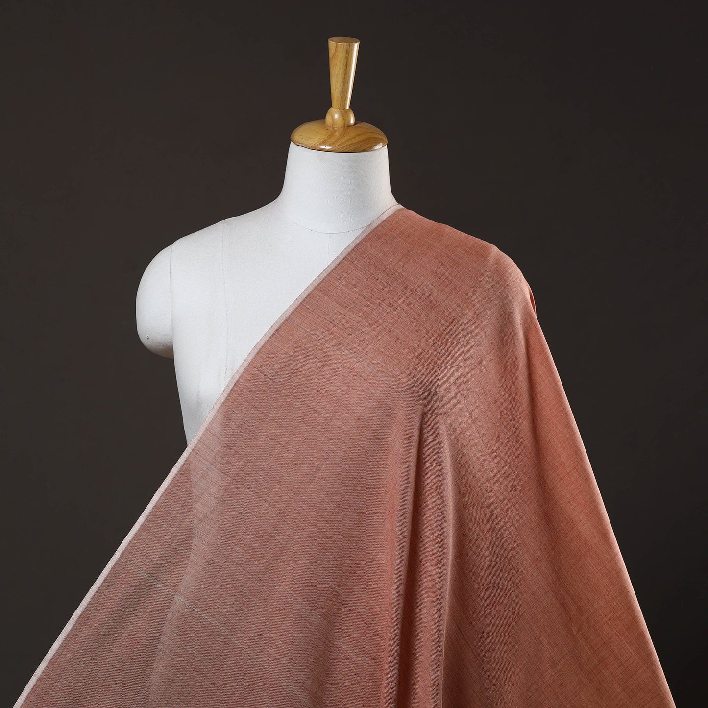  Brown Organic Cotton Madder Pomegranate Handloom Fabric