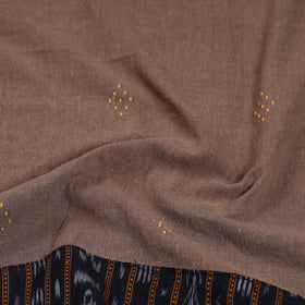 Brown - organic kala cotton handloom blouse piece 21