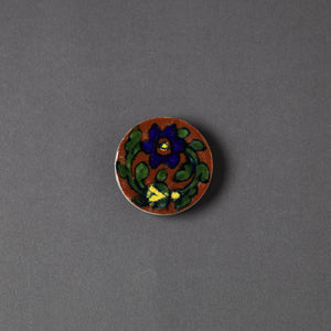  Original Blue Pottery Ceramic Tile Fridge Magnet 