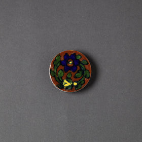  Original Blue Pottery Ceramic Tile Fridge Magnet 