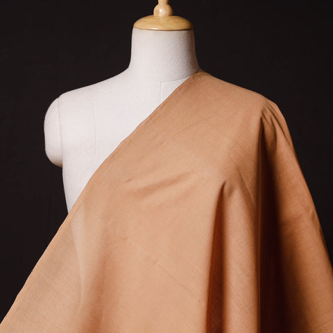 Brown Mangalgiri Handloom Cotton Fabric 
