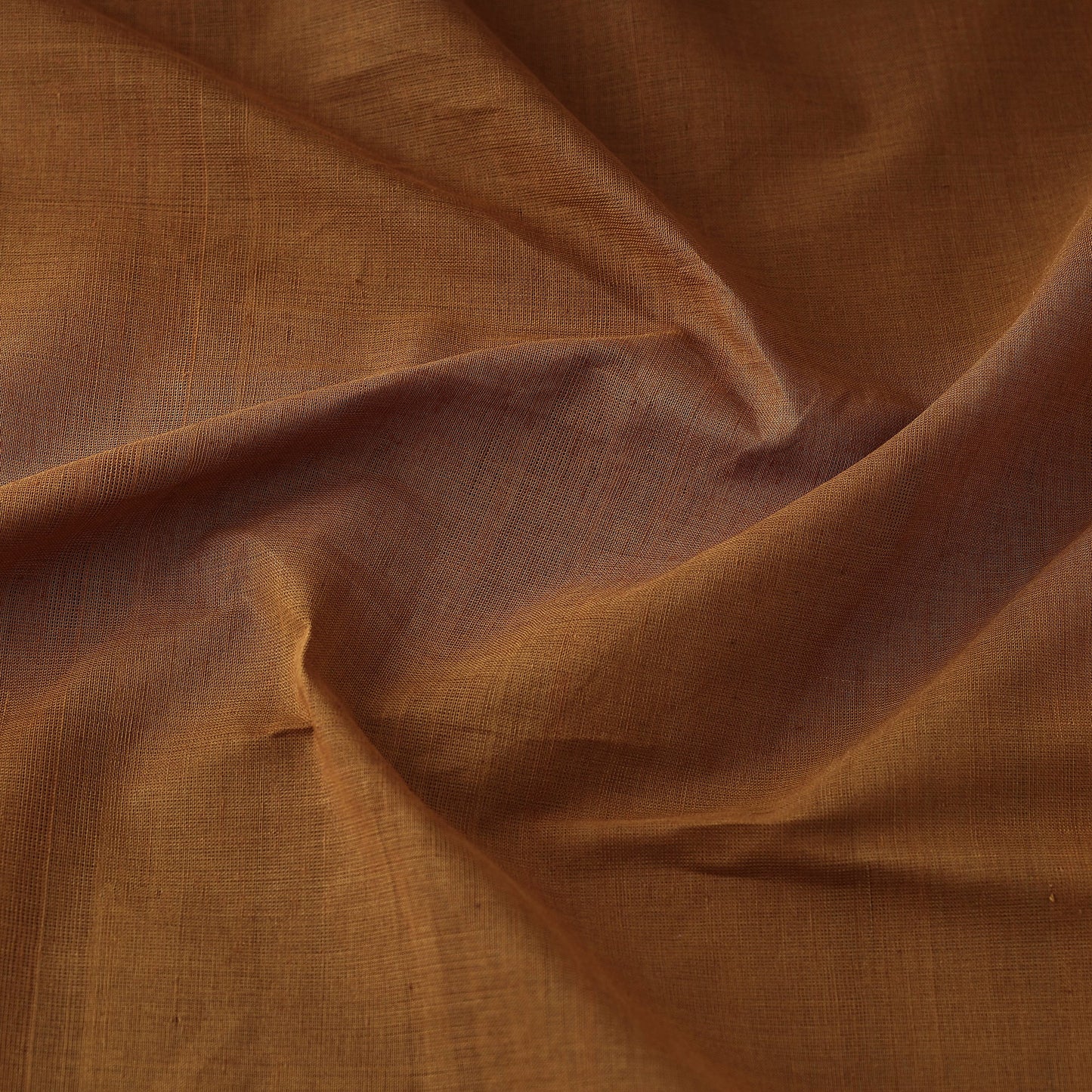 Brown Original Mangalagiri Handloom Cotton Fabric 