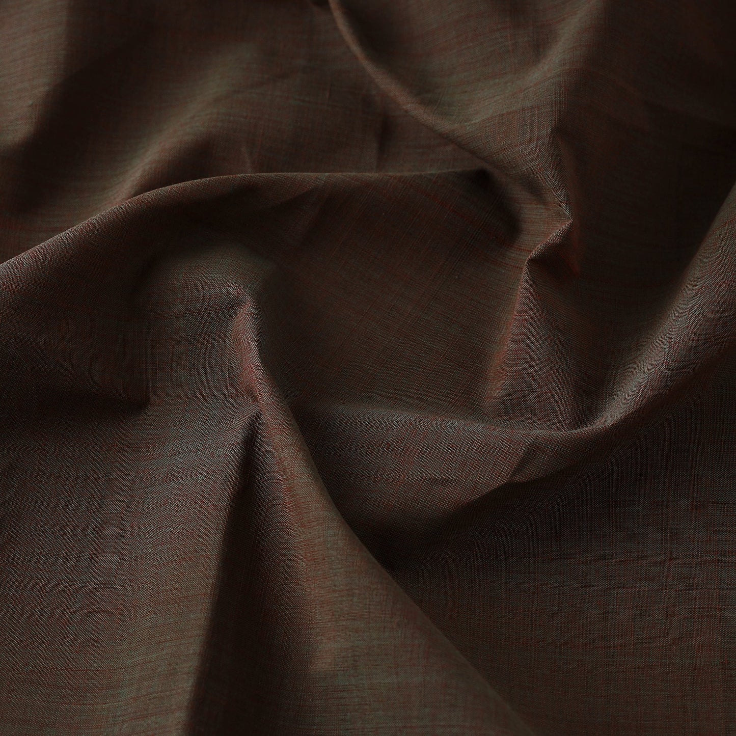 Brown Original Mangalagiri Handloom Cotton Fabric 