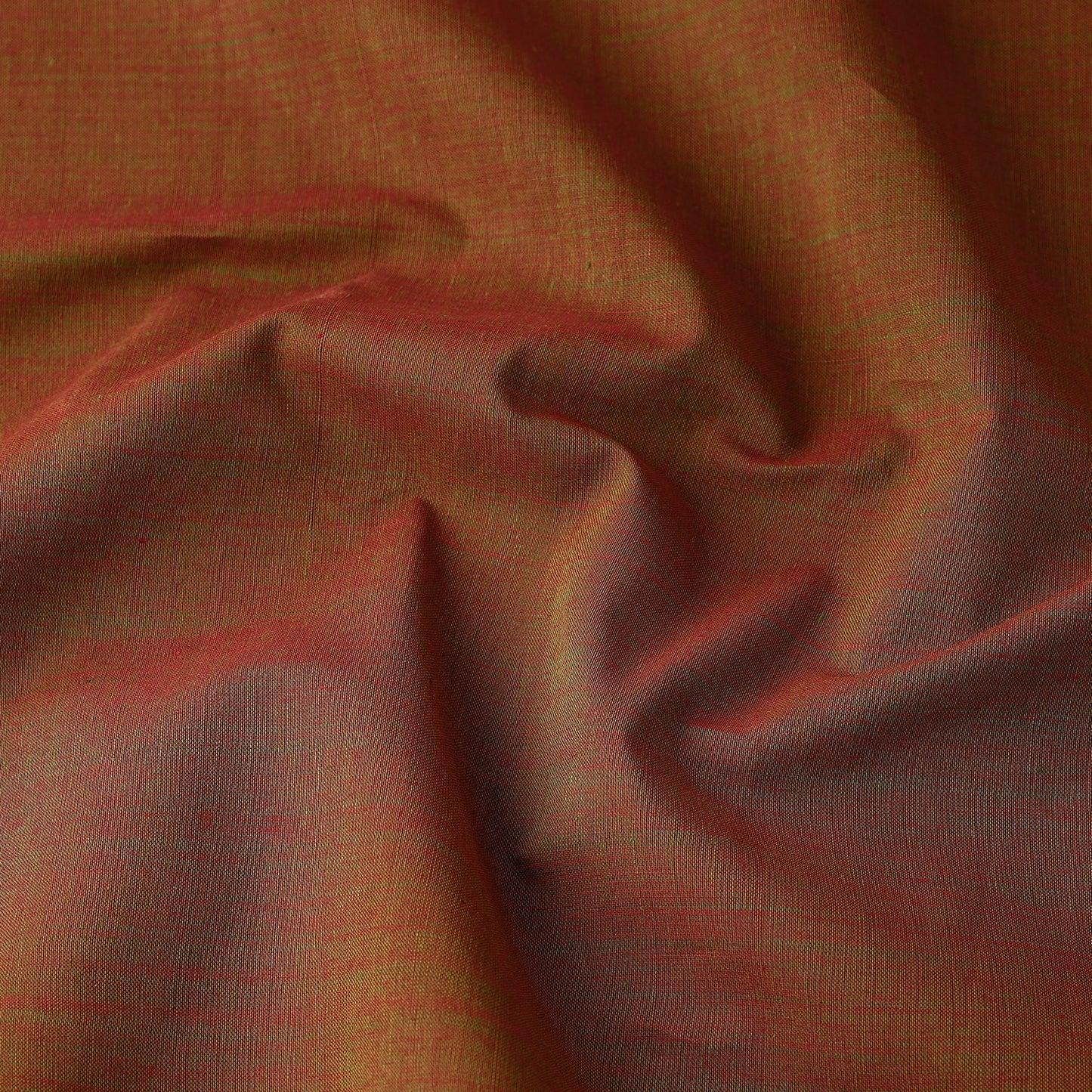 Brown Original Mangalagiri Handloom Cotton Fabric 