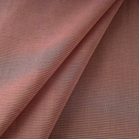 Brown Original Mangalagiri Handloom Stripes Cotton Fabric 