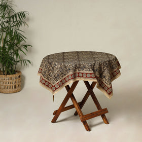 Brown - original pedana kalamkari natural dyed cotton table