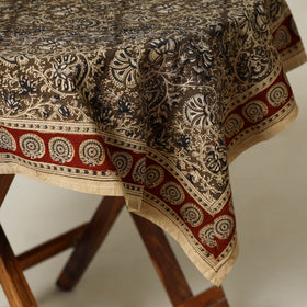Brown - original pedana kalamkari natural dyed cotton table