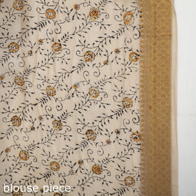 Original Pedana Kalamkari Block Print Silk Saree