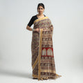 Original Pedana Kalamkari Block Print Silk Saree