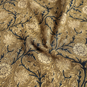 Brown Original Pedana Kalamkari Block Print Cotton Table Cover