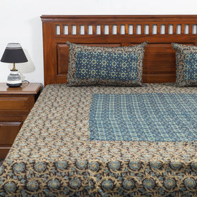 ajrakh double bed cover set