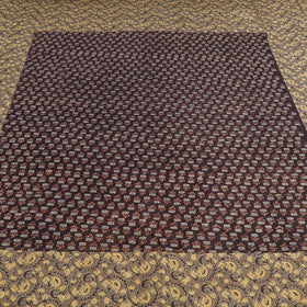  Ajrakh Patch Tukdi Kaam Cotton Double Bed Cover with Pillow Covers 