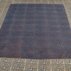 Buy Ajrakh Patch Tukdi Kaam Cotton Double Bed Cover with Pillow Covers Online l iTokri.com