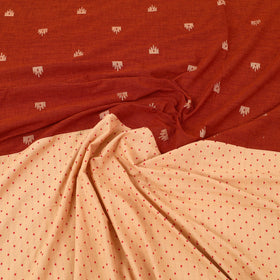 Buy Brown Patchwork Cotton Double Jacquard Bed Sheet Set