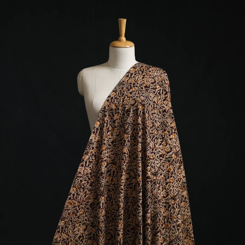 Pedana block print natural dyed cotton kalamkari fabric 12