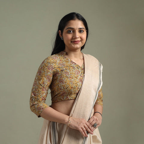 Brown - pedana hand block print cotton natural dyed