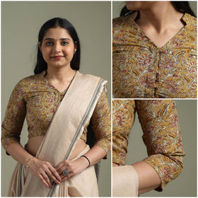 Brown - pedana hand block print cotton natural dyed