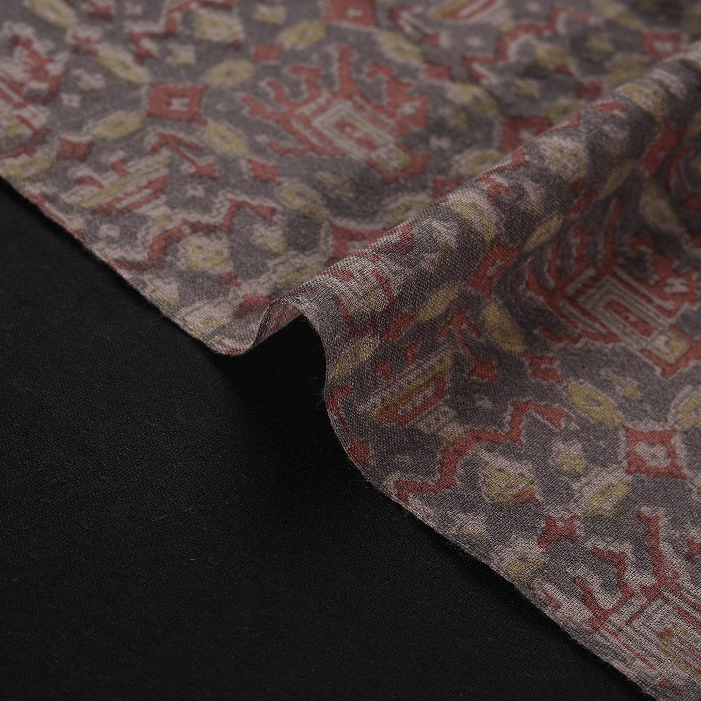 Pedana hand block print handwoven pure wool natural dyed