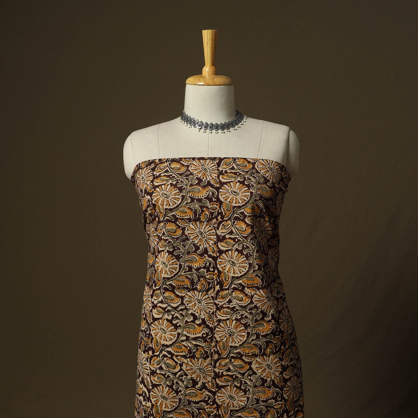 Pedana hand block print natural dyed cotton kalamkari 2pc