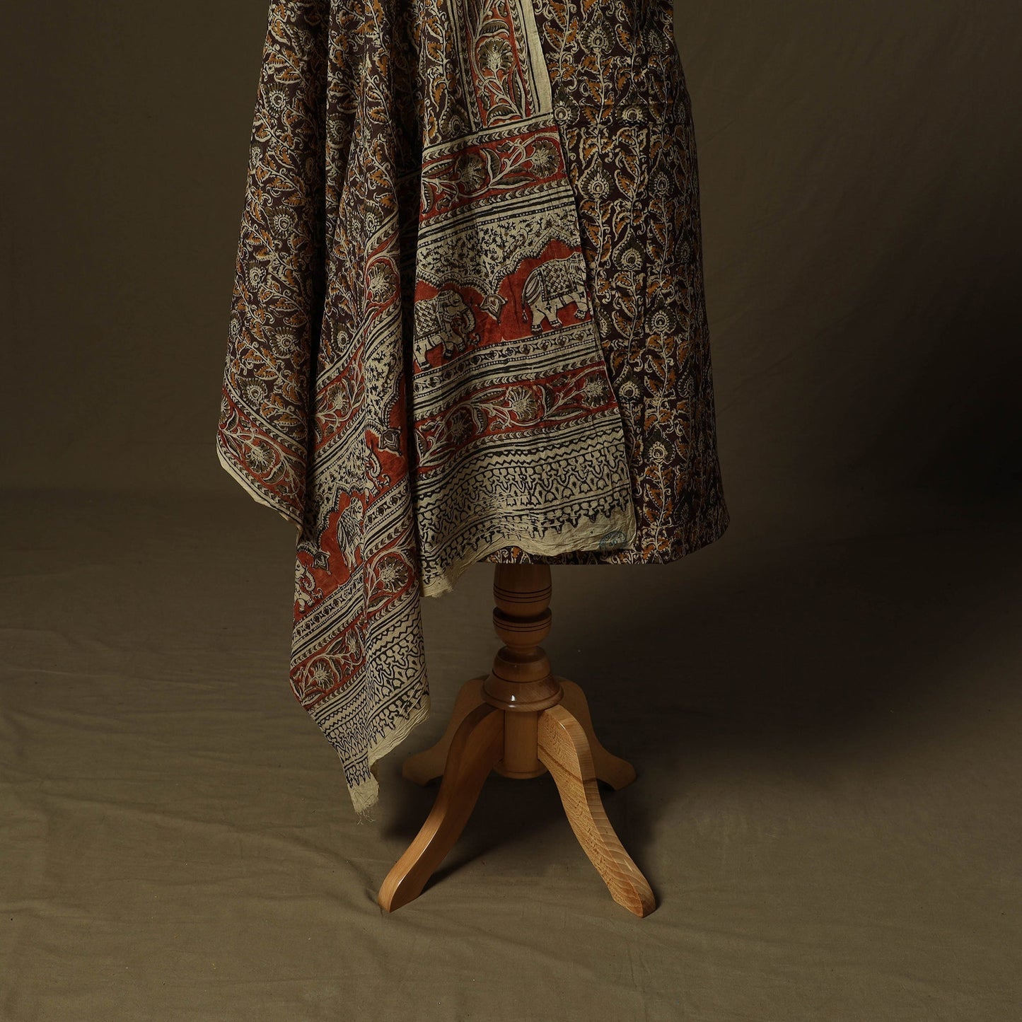 Pedana hand block print natural dyed cotton kalamkari 2pc