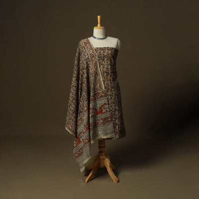 Pedana hand block print natural dyed cotton kalamkari 2pc