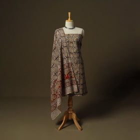 Pedana hand block print natural dyed cotton kalamkari 2pc