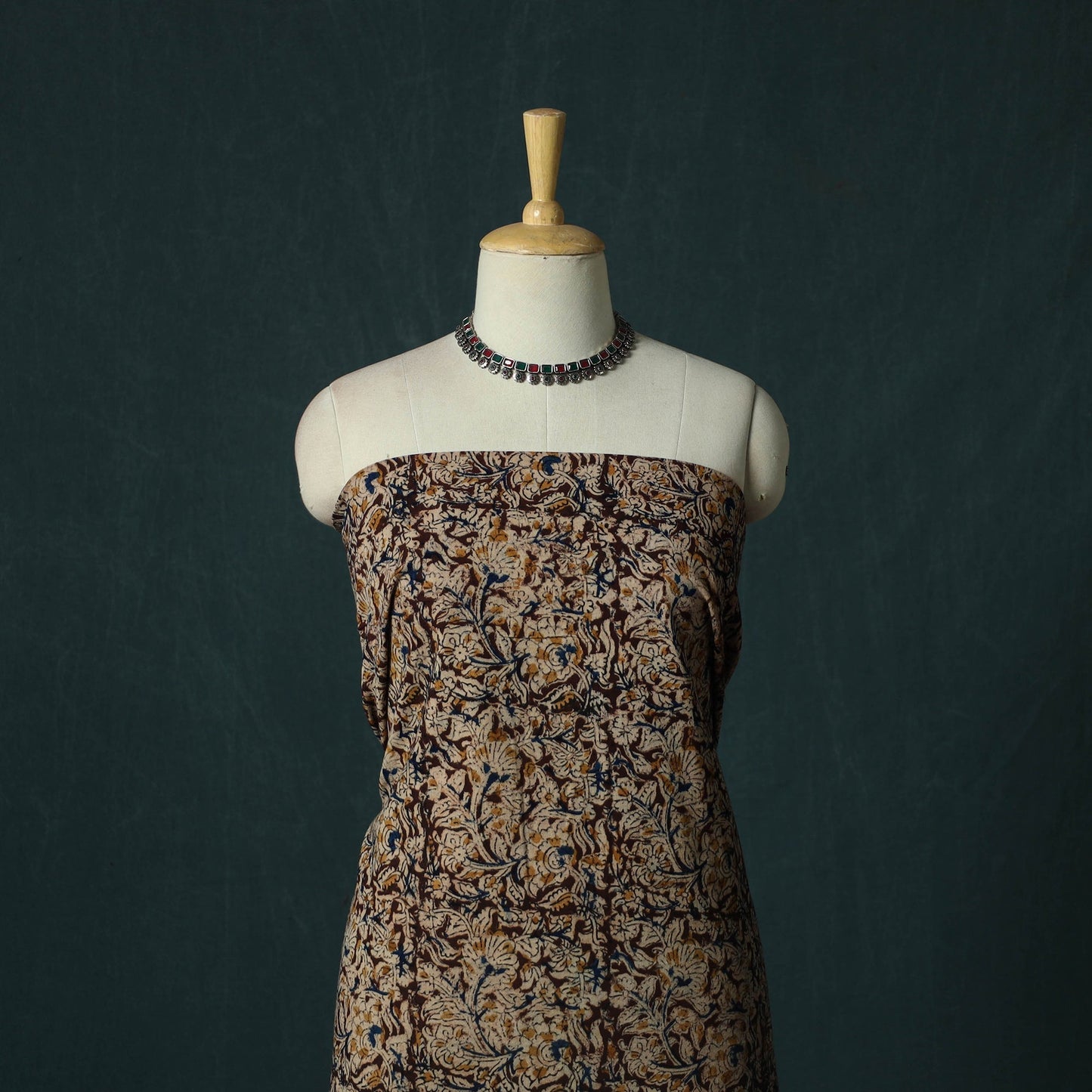 Pedana hand block print natural dyed cotton kalamkari 2pc