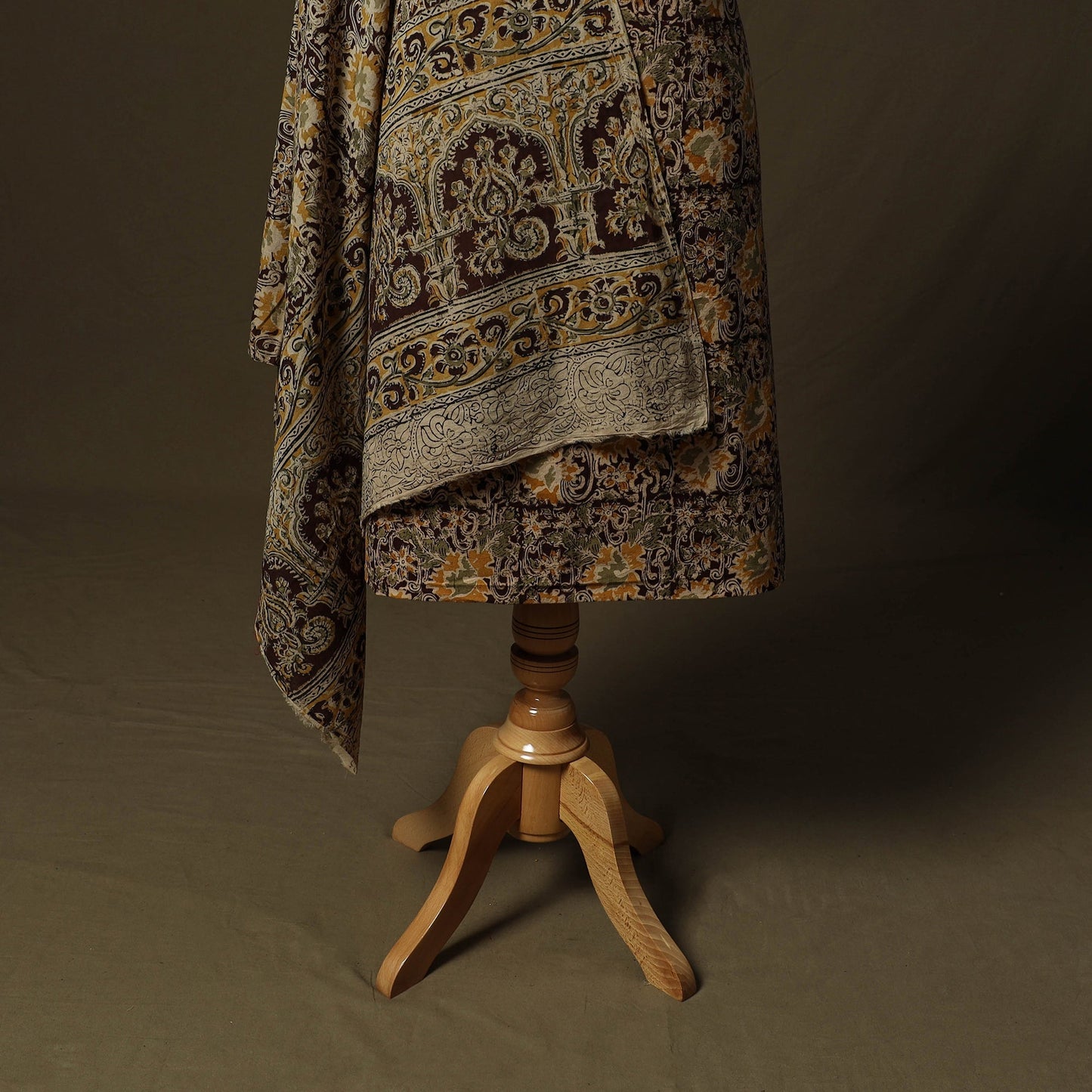 Pedana hand block print natural dyed cotton kalamkari 2pc