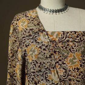 Pedana hand block print natural dyed cotton kalamkari 2pc