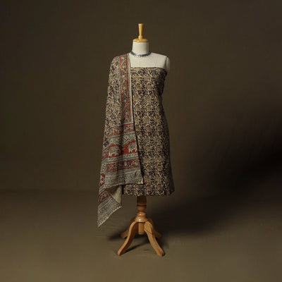 Pedana hand block print natural dyed cotton kalamkari 2pc