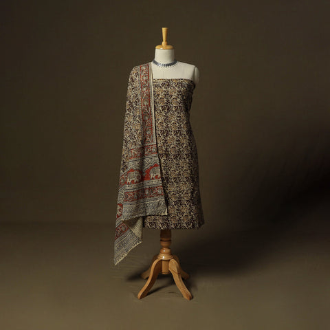Pedana hand block print natural dyed cotton kalamkari 2pc