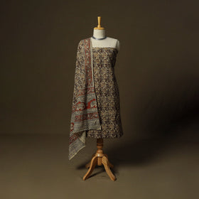 Pedana hand block print natural dyed cotton kalamkari 2pc