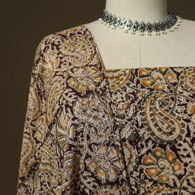 Pedana hand block print natural dyed cotton kalamkari 2pc