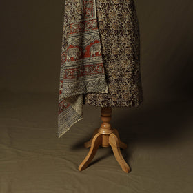 Pedana hand block print natural dyed cotton kalamkari 2pc