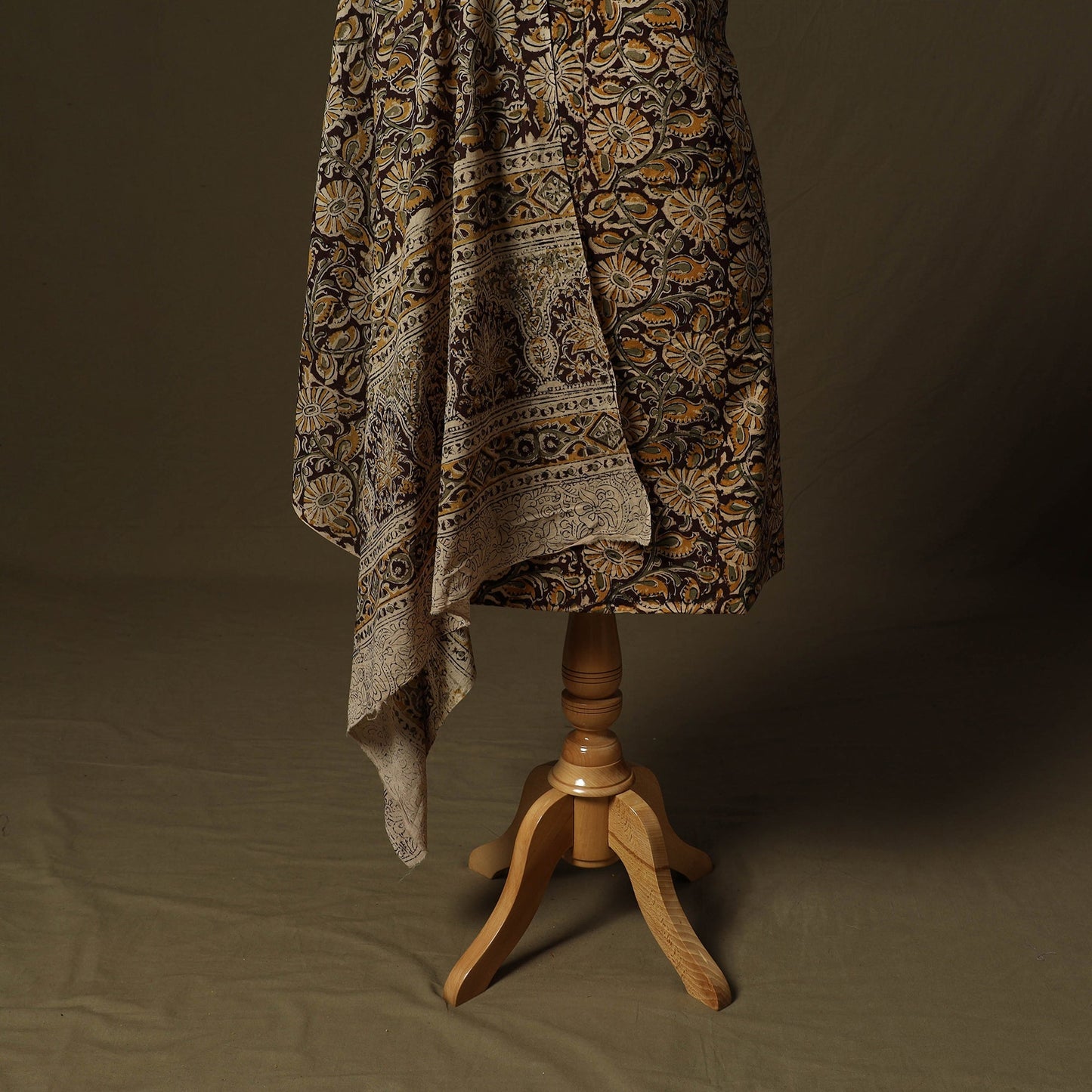 Pedana hand block print natural dyed cotton kalamkari 2pc