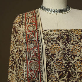 Pedana hand block print natural dyed cotton kalamkari 2pc