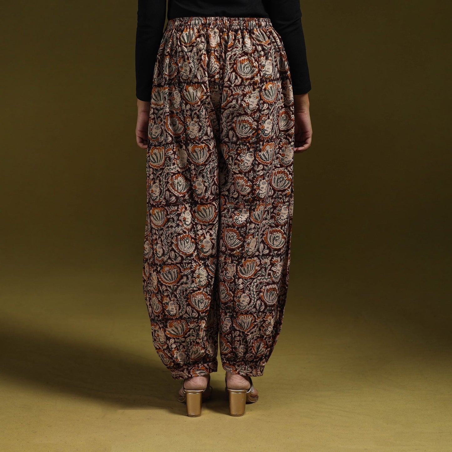 Pedana hand natural dyed cotton kalamkari afghani salwar 13