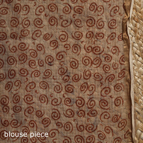 Pedana hand block print natural dyed kota doria cotton