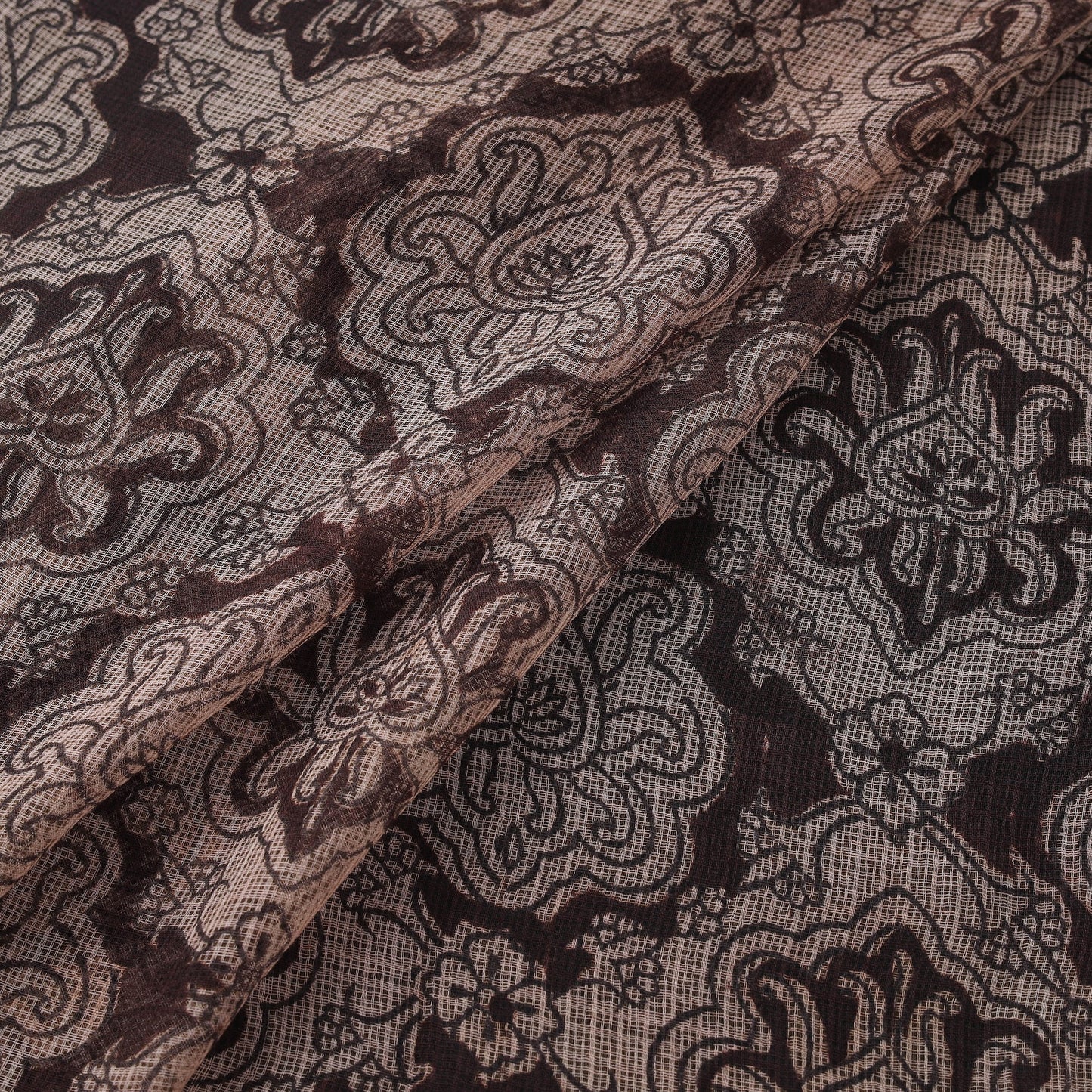 Pedana hand block print natural dyed kota doria cotton