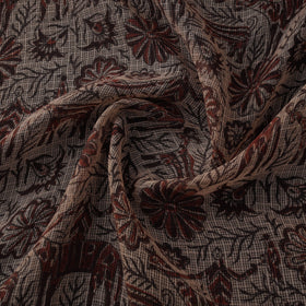 Pedana hand block print natural dyed kota doria cotton