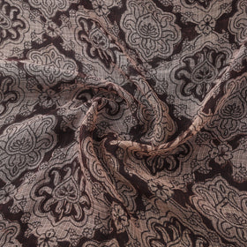 Pedana hand block print natural dyed kota doria cotton