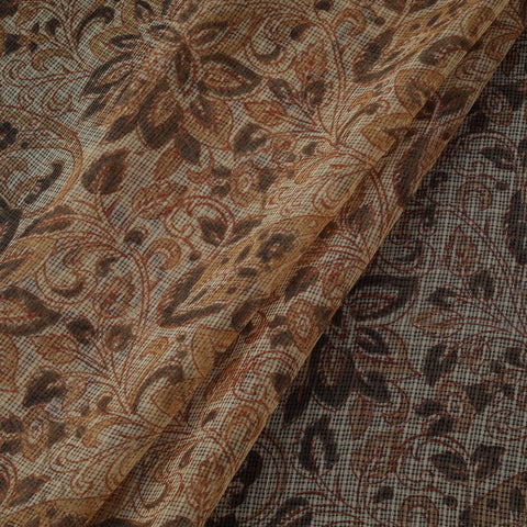 Pedana hand block print natural dyed kota doria cotton