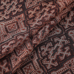 Pedana hand block print natural dyed kota doria cotton