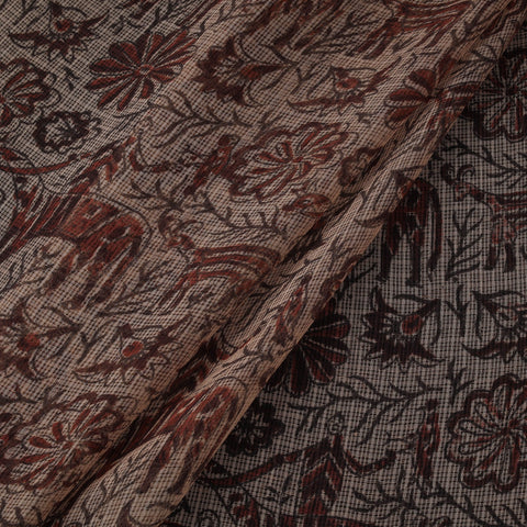 Pedana hand block print natural dyed kota doria cotton