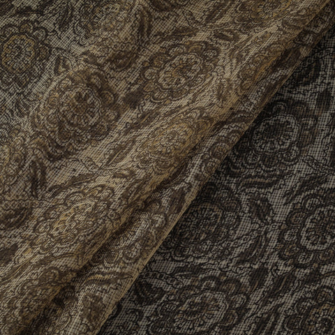 Pedana hand block print natural dyed kota doria cotton